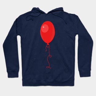 Single red balloon Hoodie